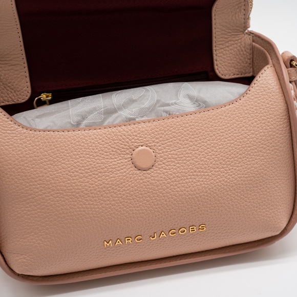 Marc Jacobs Groove 2.0 Webbing Mini Messenger Bag Rose Pink Leather - Picture 10 of 12